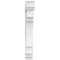 Ekena Millwork Standard Merced Architectural Grade PVC Bracket with Traditional Ends, 3"W x 20"D x 26"H BKTP03X20X26MRC01 - alternate 3